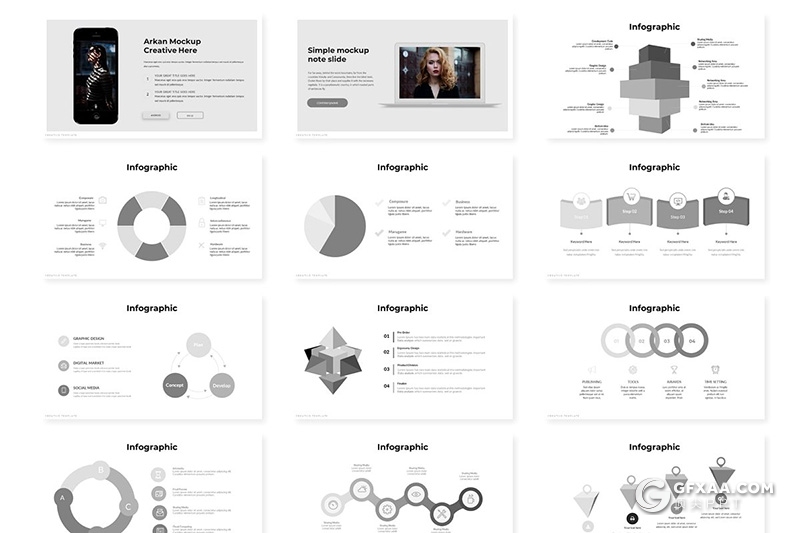 30页国外简约文艺风格多用途PPT模板 - 顶尖PPT
