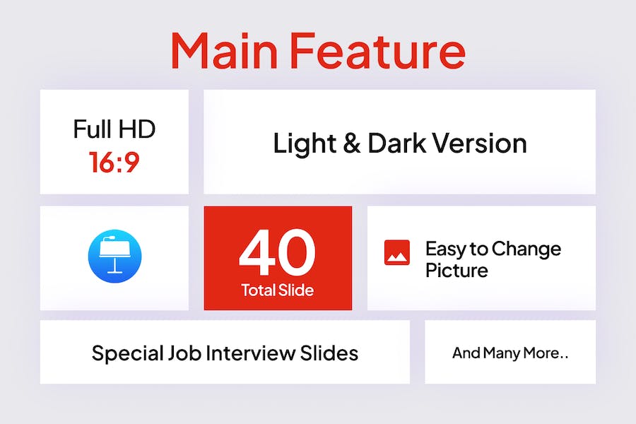 工作招聘面试流程主题keynote模板 - 顶尖PPT