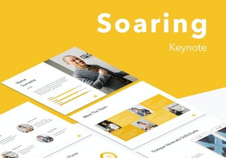 4:3尺寸国外公司人员介绍keynote模板 - 顶尖PPT