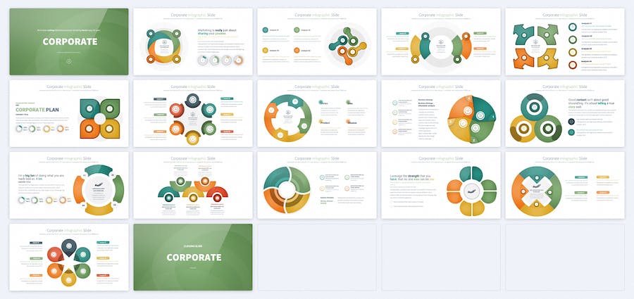 企业分析信息图表PPT模板 - 顶尖PPT