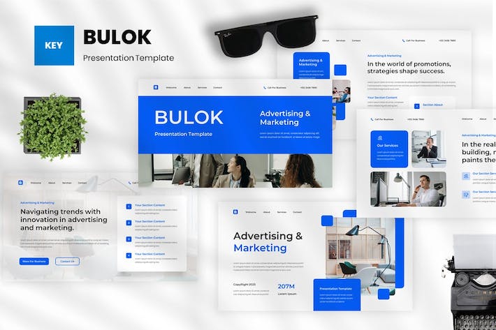 广告营销推广策略方案Keynote模板 - 顶尖PPT