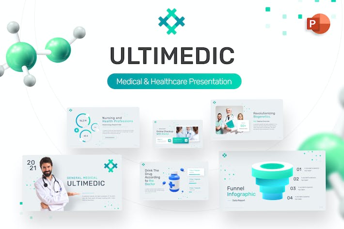 医疗医学研究医学团队展示医疗主题PPT模板 - 顶尖PPT