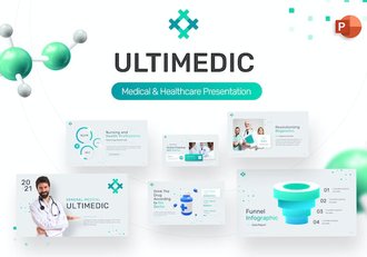 医疗医学研究医学团队展示医疗主题PPT模板 - 顶尖PPT