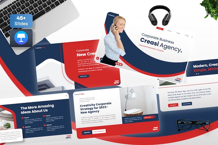 企业公司年度报告总结Keynote模板 - 顶尖PPT