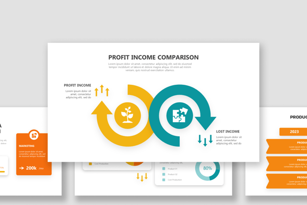 数据比较信息图形keynote模板 - 顶尖PPT