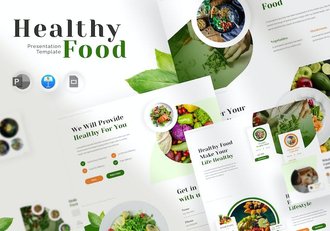 健康食品营养推广宣传Keynote模板 - 顶尖PPT