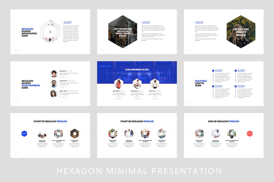 几何创意设计展示Keynote模板 - 顶尖PPT