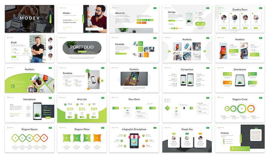 开发者技术产品展示PPT模板 - 顶尖PPT