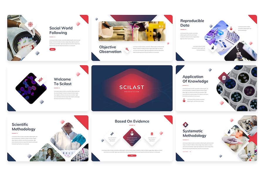 研究案例实验室设计方案Keynote模板 - 顶尖PPT