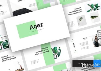 30页简约文艺风格国外keynote模板 - 顶尖PPT