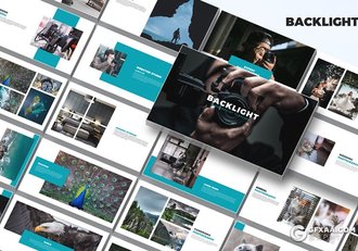 30页国外扁平化风格摄影团队介绍作品展示ppt模板 - 顶尖PPT