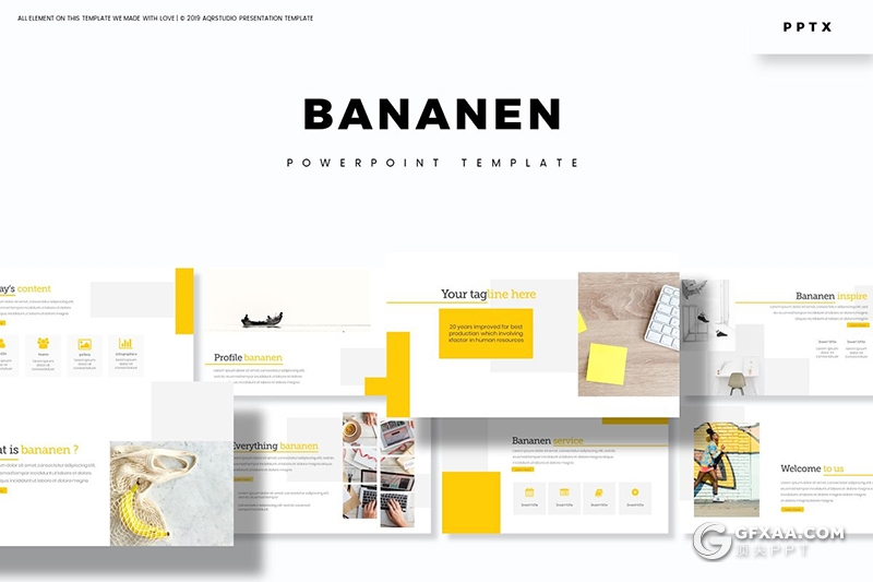 30页5种配色扁平化国外商务ppt模板 - 顶尖PPT