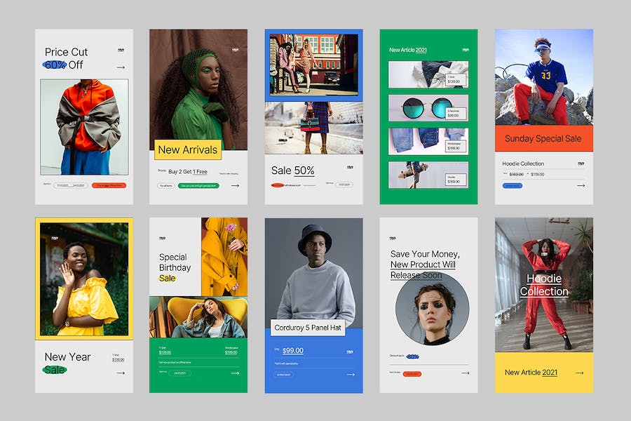 时尚品牌Instagram社交媒体营销PPT模板 - 顶尖PPT