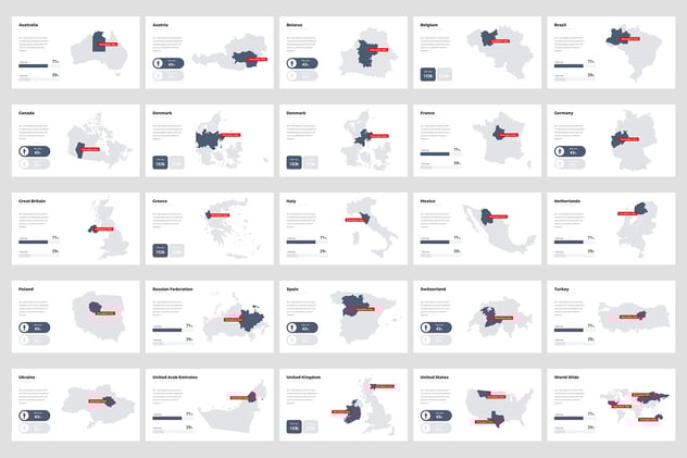公司提案项目汇报信息图形PPT模板 - 顶尖PPT