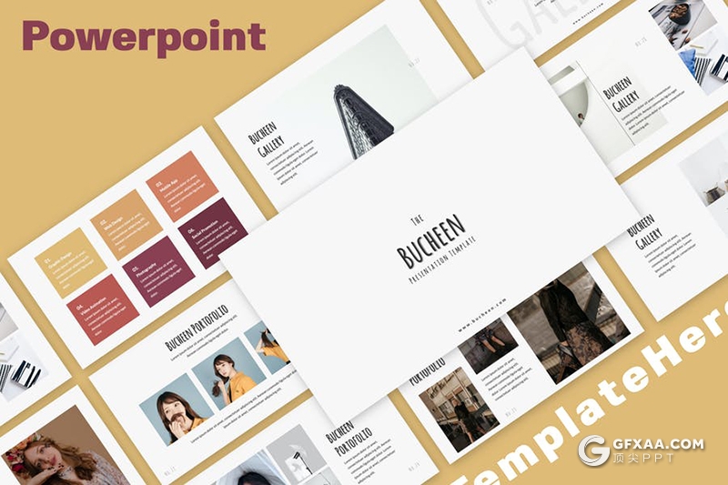 50页简约文艺风格国外ppt模板 - 顶尖PPT