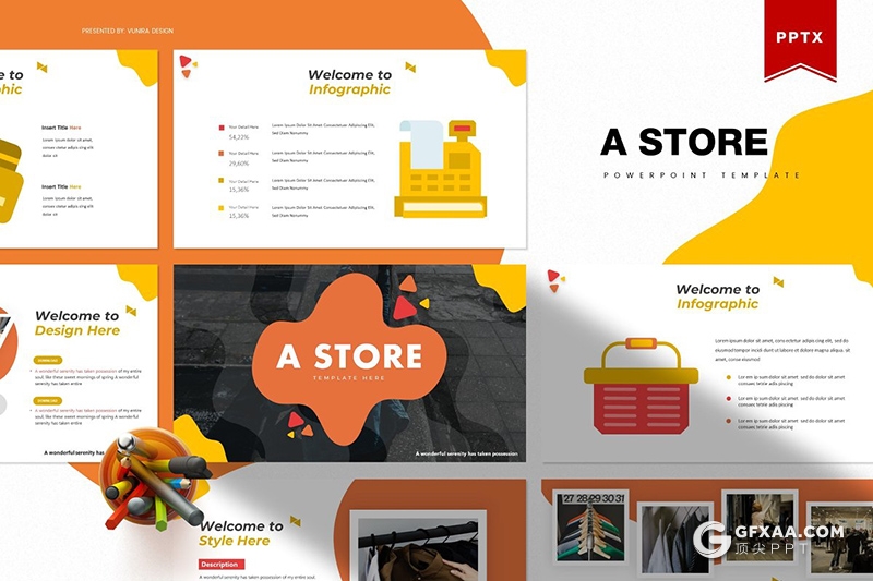 30页国外创意图形设计商务多用途ppt模板 5种主题配色 - 顶尖PPT