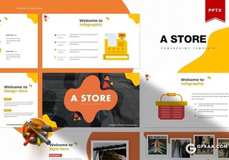 30页国外创意图形设计商务多用途ppt模板 5种主题配色 - 顶尖PPT