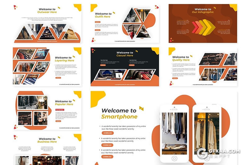 30页国外创意图形设计商务多用途ppt模板 5种主题配色 - 顶尖PPT