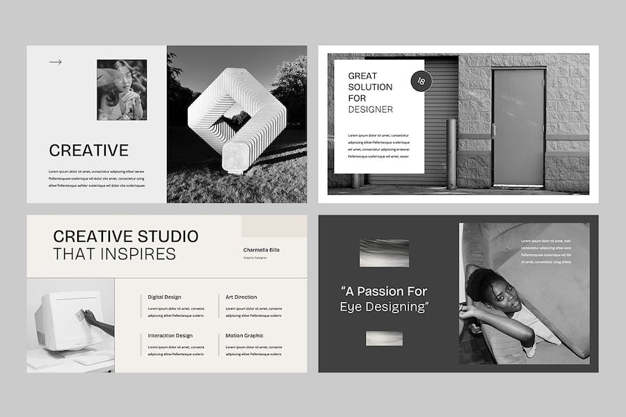 欧美风产品组合与作品集Keynote模板 - 顶尖PPT