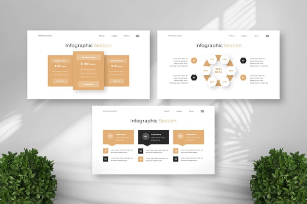 投资组合机构商业Powerpoint模板 - 顶尖PPT