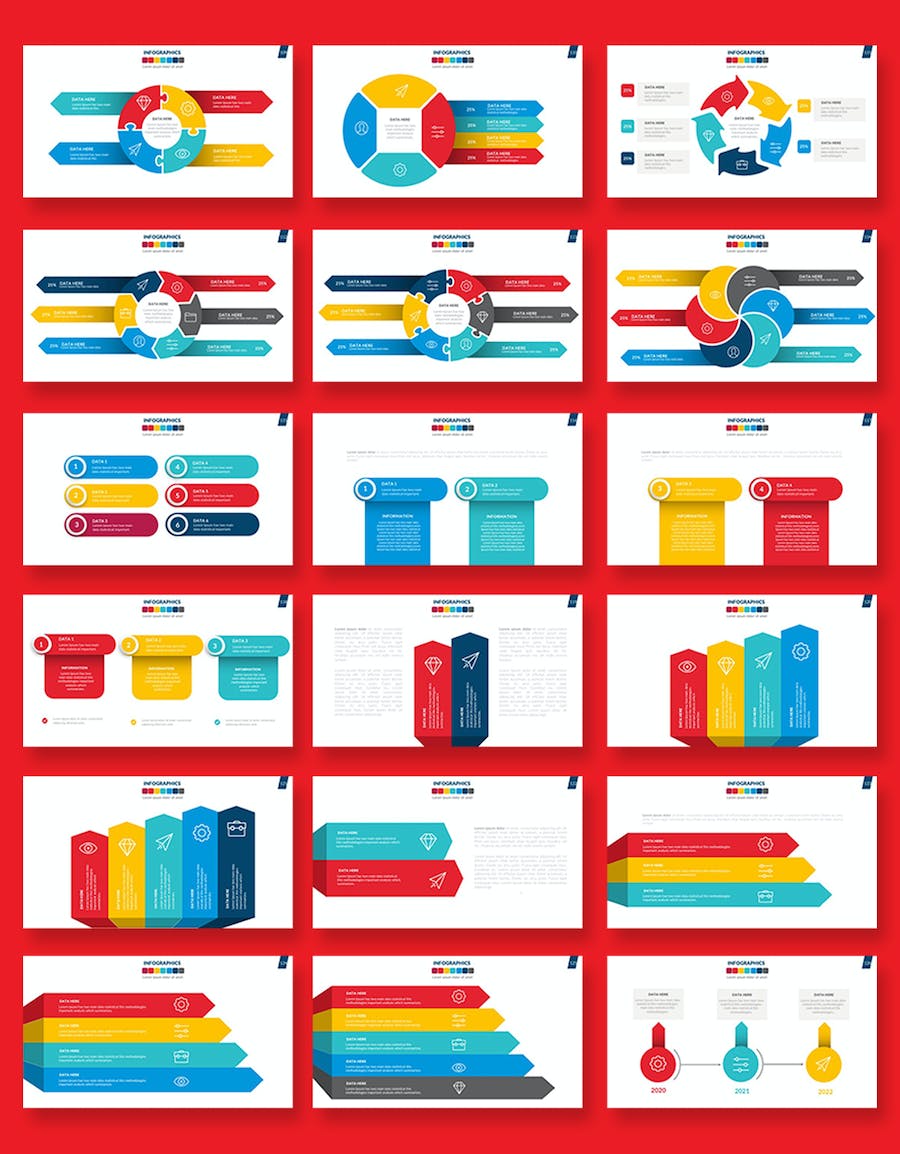 卡通商务插画要点图形国家地图PPT模板 - 顶尖PPT