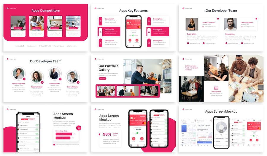 大气企业合作商业计划财务数据分析通用PPT模板 - 顶尖PPT