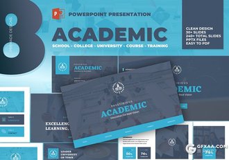 33页6种主题配色大学教育大学生活展示PPT模板 - 顶尖PPT