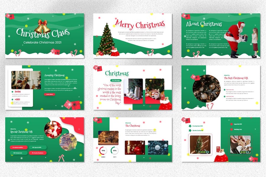 圣诞老人主题演讲方案Keynote模板 Retry - 顶尖PPT