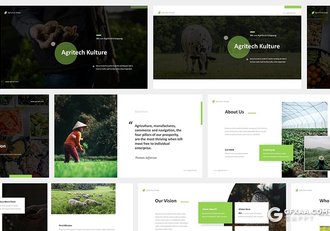 36页农业生产农产品介绍展示Google slides模板 - 顶尖PPT