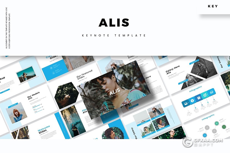 30页5种配色年终工作总结商务图形设计keynote模板 - 顶尖PPT