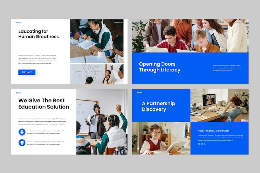 天才教育领域主题演讲展示Keynote模板 - 顶尖PPT