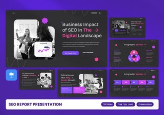 SEO报告业务keynote模板 - 顶尖PPT