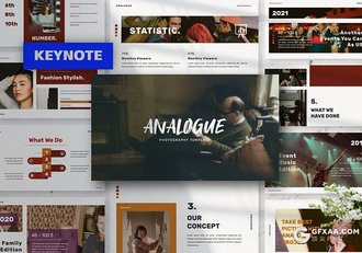 50页欧美简约时尚风格多用途keynote模板 - 顶尖PPT