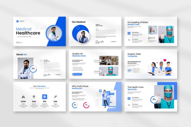 医院内部培训病例讨论医学教育PPT模板 - 顶尖PPT