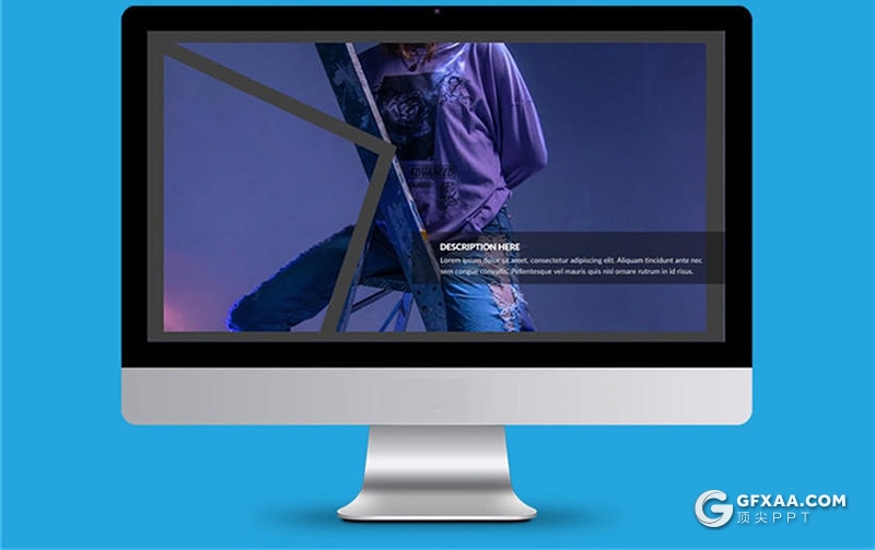 31页创意图片剪影国外文艺风格keynote模板 - 顶尖PPT