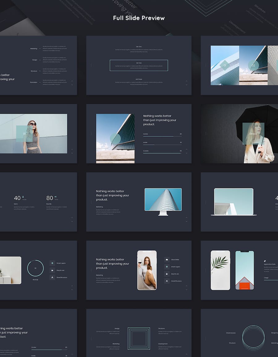 极简品牌展示营销策划PPT模板 - 顶尖PPT