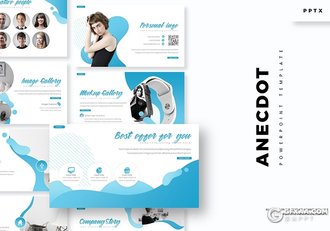 30页创意图形组合公司团队人员介绍ppt模板 5种主题配色 - 顶尖PPT