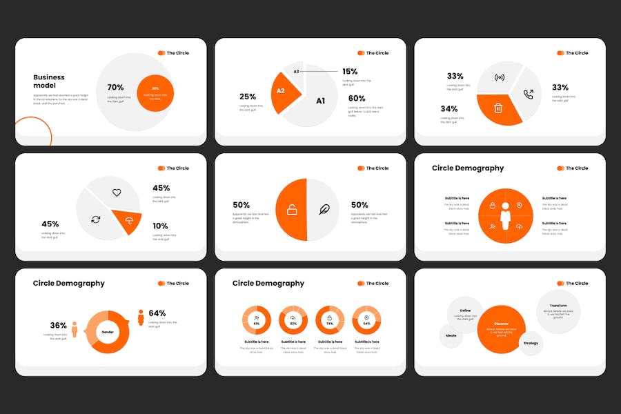 创意圆形商务多用途PPT模板 - 顶尖PPT