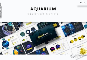 30页5种配色海洋生物介绍分析统计ppt模板 - 顶尖PPT