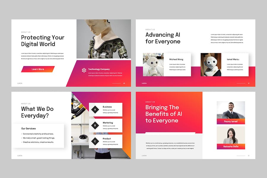 人工智能技术应用讲座Keynote模板 - 顶尖PPT