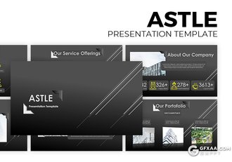 13页黑色欧美复古风格80年代PPT模板 - 顶尖PPT