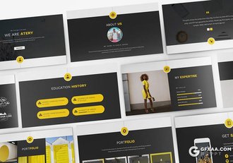 34页求职简历个人工作历程介绍ppt模板 - 顶尖PPT