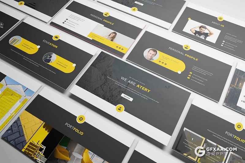 34页求职简历个人工作历程介绍ppt模板 - 顶尖PPT