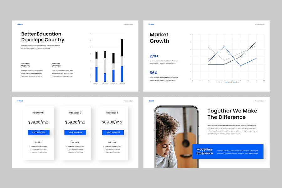 天才教育领域主题演讲展示Keynote模板 - 顶尖PPT