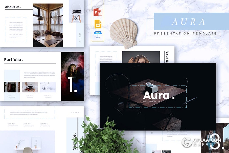 30页极简风格团队人员图片展示介绍ppt模板 - 顶尖PPT