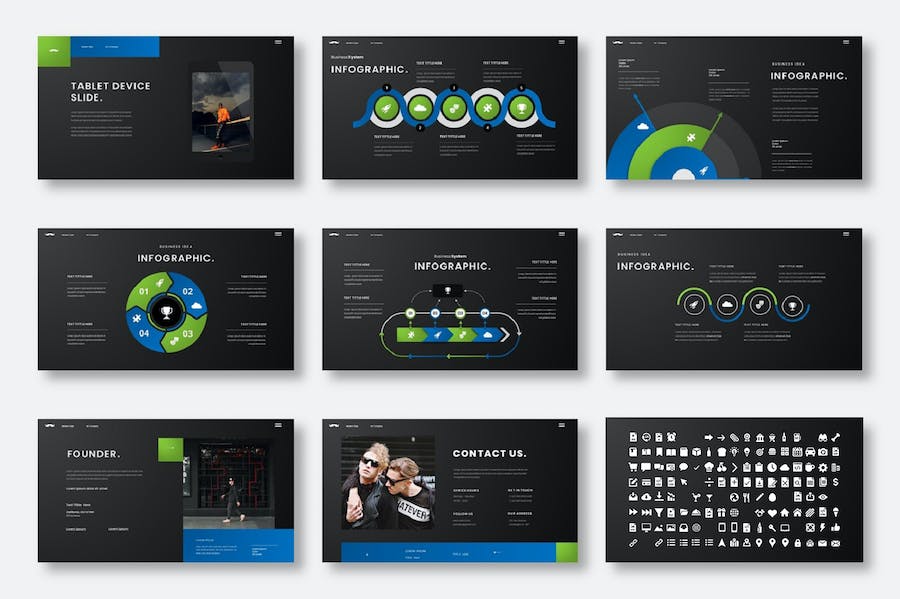 深色创意品牌策划方案Keynote模板 - 顶尖PPT