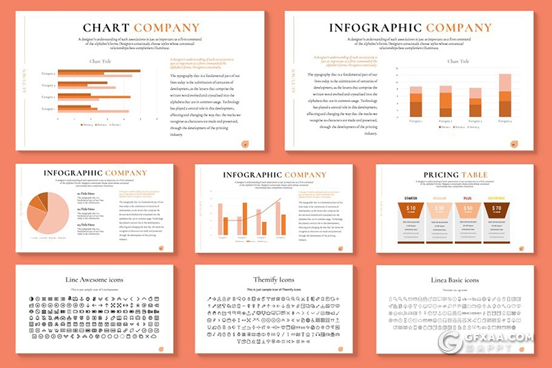 54页极简文艺风格个人写真摄影图片展示Google slides模板 - 顶尖PPT