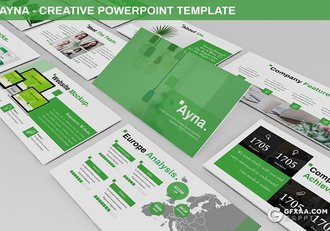 30页3种配色扁平化欧美商务风格ppt模板 - 顶尖PPT