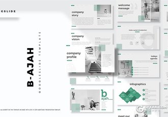 30页欧美商务风格团队介绍工作总结Google slides模板 5种主题配色 - 顶尖PPT