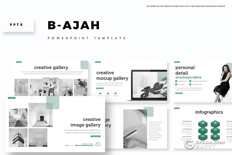 30页欧美商务风格团队介绍工作总结ppt模板 5种主题配色 - 顶尖PPT